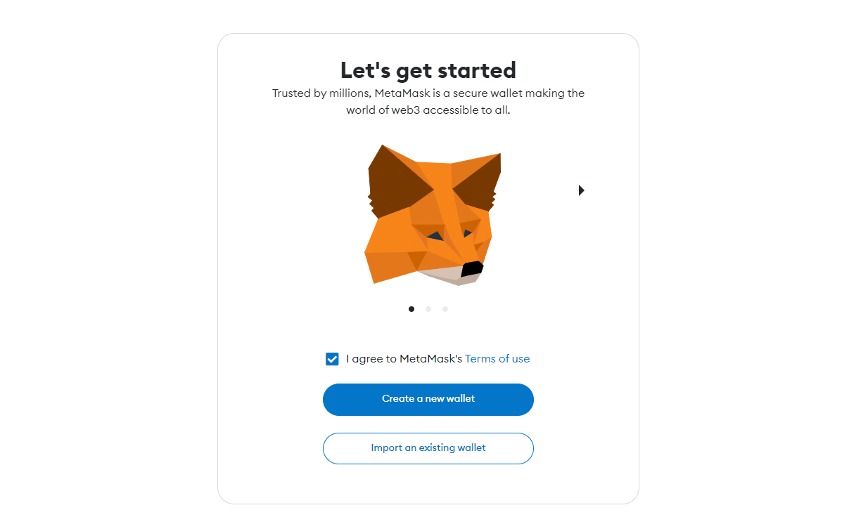 Metamask installation 1